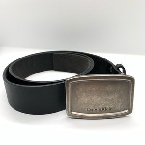 Distressed Calvin Klein Genuine Leather Belt